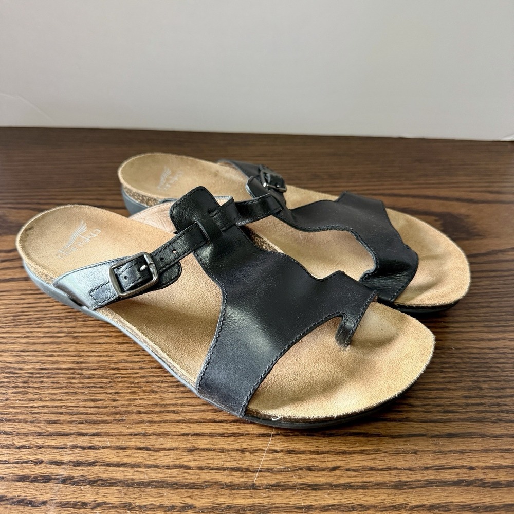 Dansko Shoes Womens Size 9 (40) Remi Sandals Black Slip On Walking